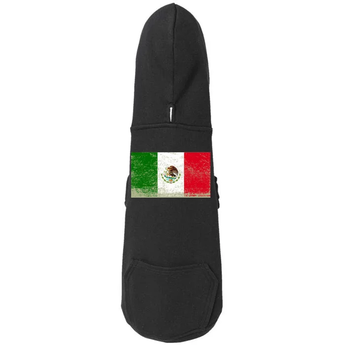 Mexico Flag Grunge Doggie 3-End Fleece Hoodie