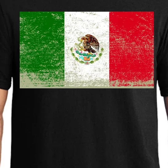 Mexico Flag Grunge Pajama Set