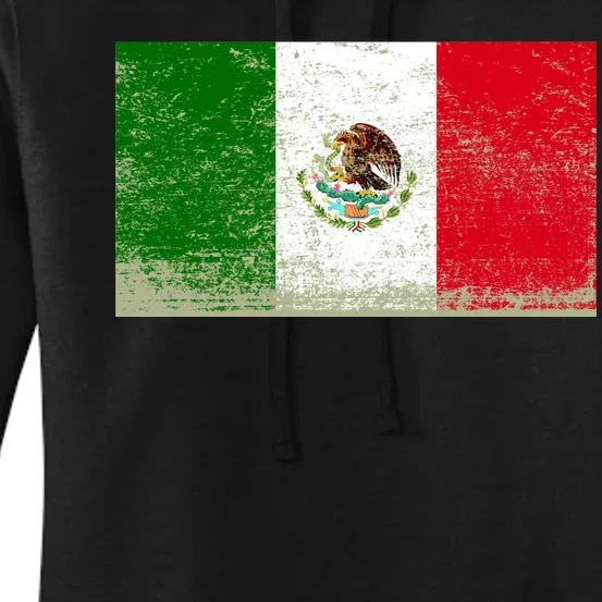 Mexico Flag Grunge Women's Pullover Hoodie