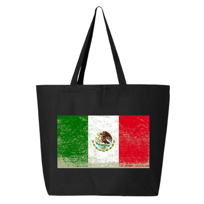 Mexico Flag Grunge 25L Jumbo Tote