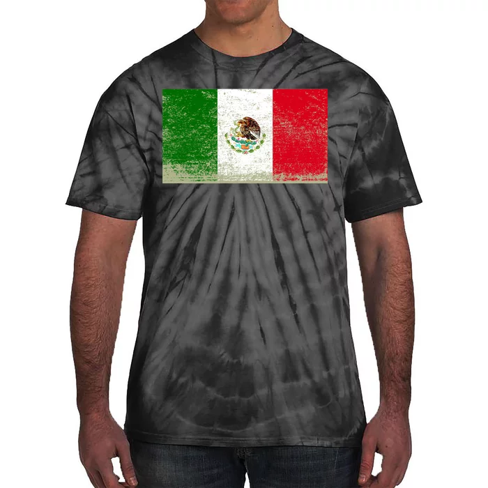 Mexico Flag Grunge Tie-Dye T-Shirt