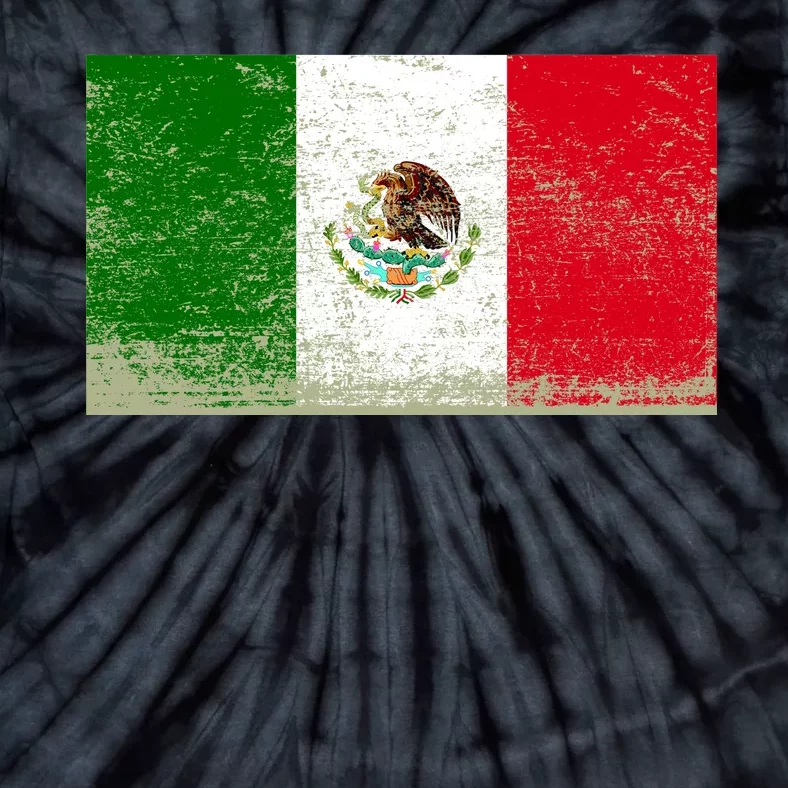 Mexico Flag Grunge Tie-Dye T-Shirt