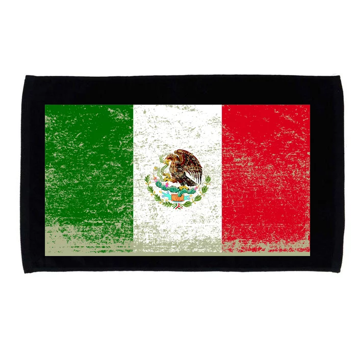 Mexico Flag Grunge Microfiber Hand Towel