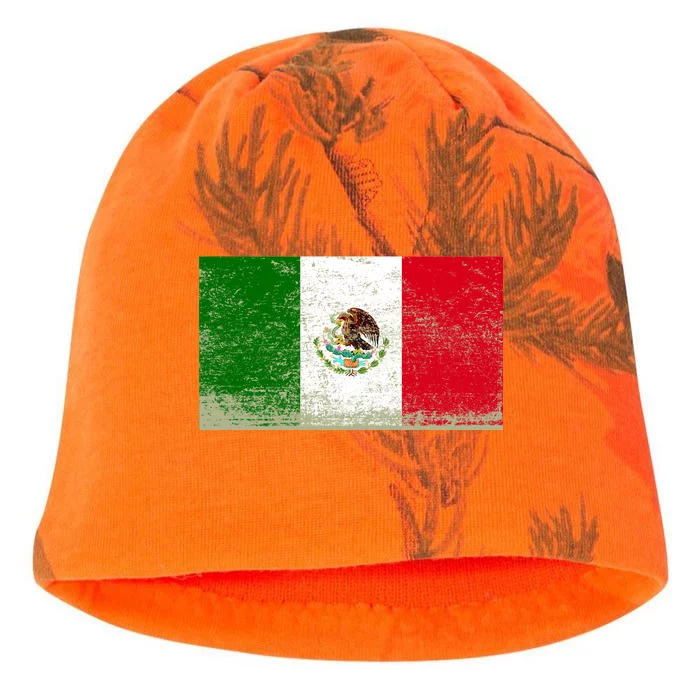 Mexico Flag Grunge Kati - Camo Knit Beanie