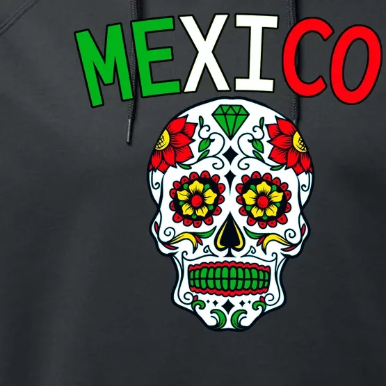 Mexico Skull Performance Fleece Hoodie