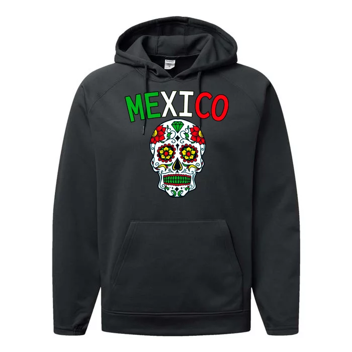 Mexico Skull Performance Fleece Hoodie