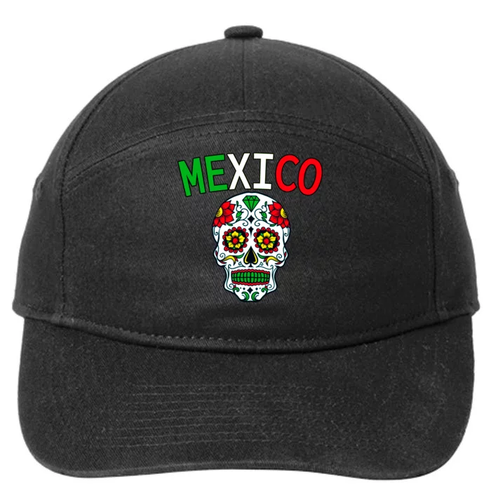 Mexico Skull 7-Panel Snapback Hat