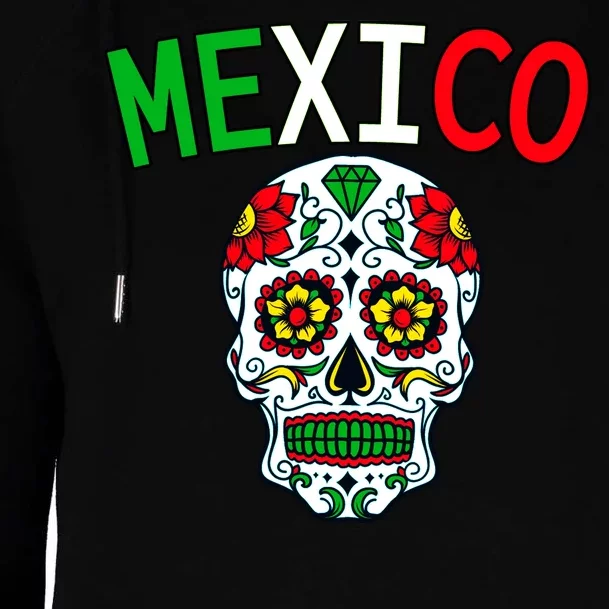 Mexico Skull Womens Funnel Neck Pullover Hood