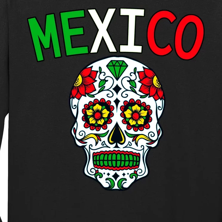 Mexico Skull Tall Long Sleeve T-Shirt