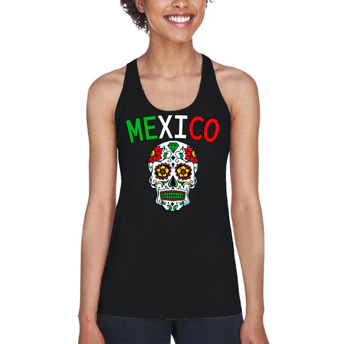 Mexico Skull Women's Racerback Tank