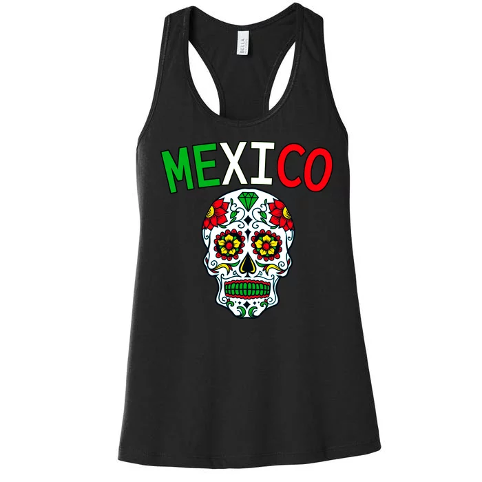 Mexico Skull Women's Racerback Tank