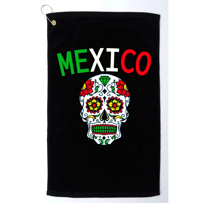 Mexico Skull Platinum Collection Golf Towel