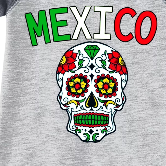 Mexico Skull Infant Baby Jersey Bodysuit