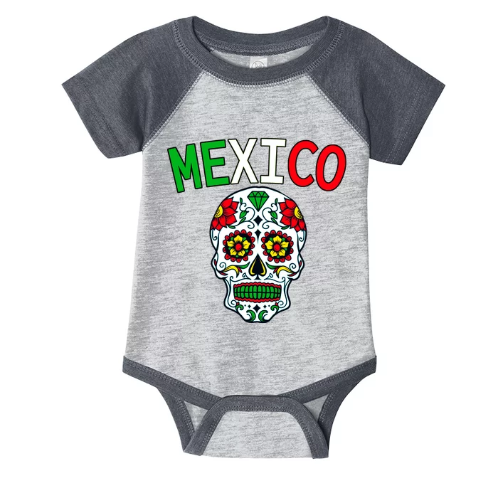 Mexico Skull Infant Baby Jersey Bodysuit