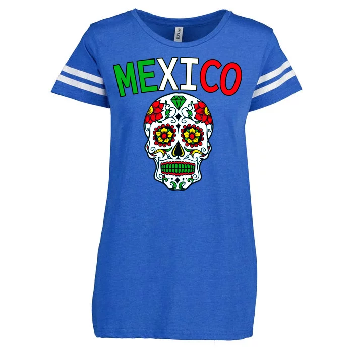 Mexico Skull Enza Ladies Jersey Football T-Shirt