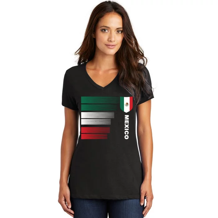 Mexico Soccer Jersey Women's V-Neck T-Shirt