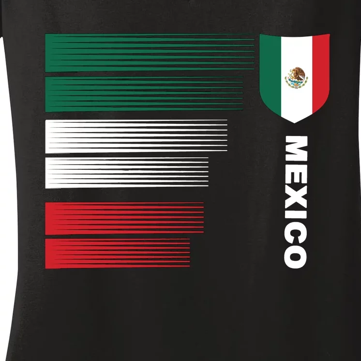 Mexico Soccer Jersey Women's V-Neck T-Shirt