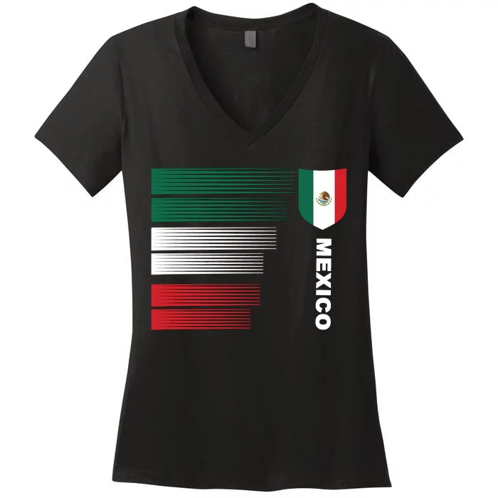 Mexico Soccer Jersey Women's V-Neck T-Shirt