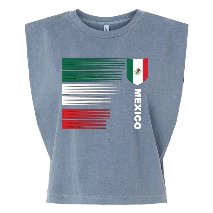 Mexico Soccer Jersey Garment-Dyed Women's Muscle Tee