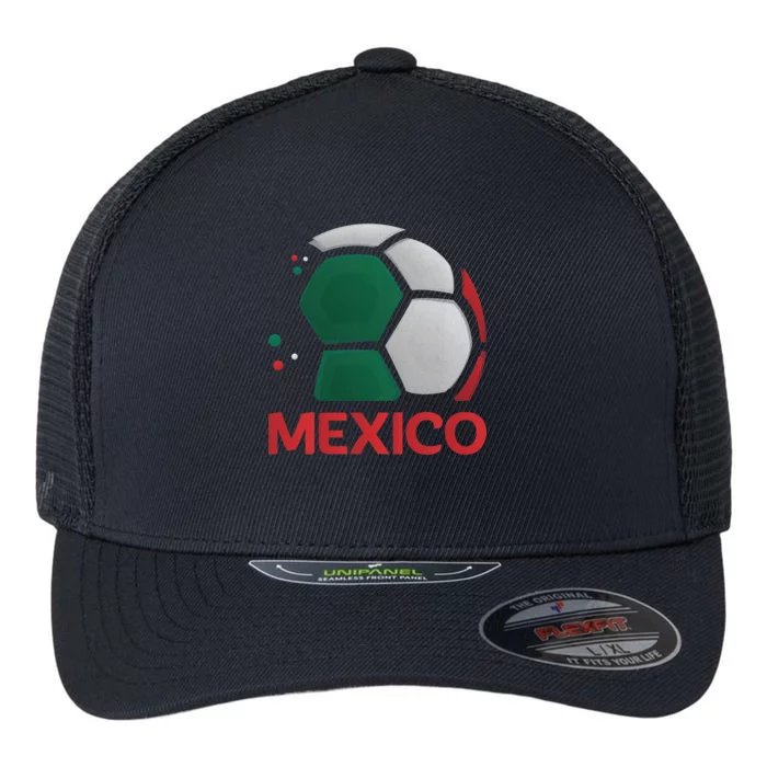 Mexico Soccer Jersey Logo Flexfit Unipanel Trucker Cap