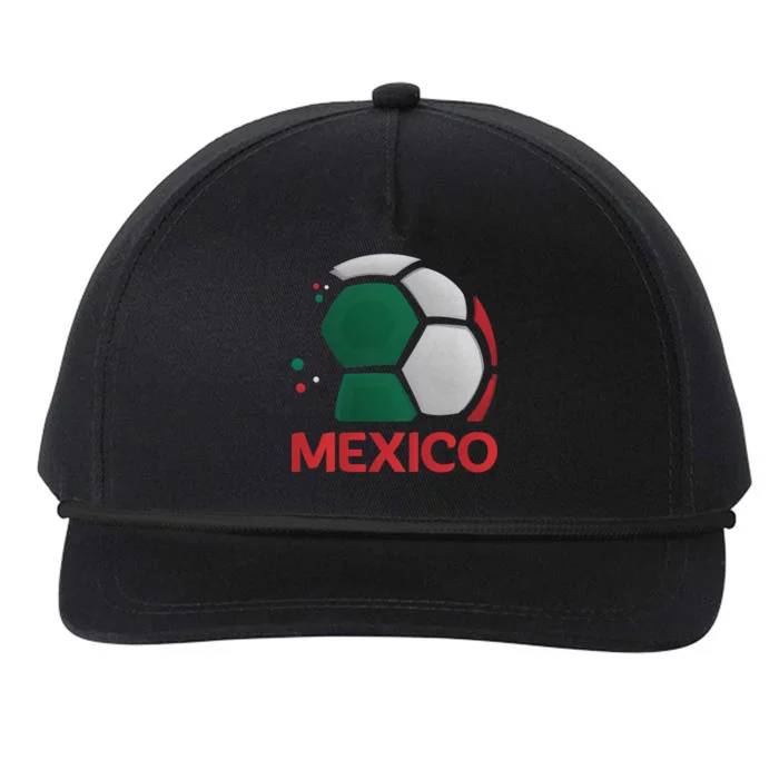 Mexico Soccer Jersey Logo Snapback Five-Panel Rope Hat