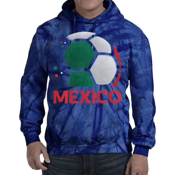 Mexico Soccer Jersey Logo Tie Dye Hoodie