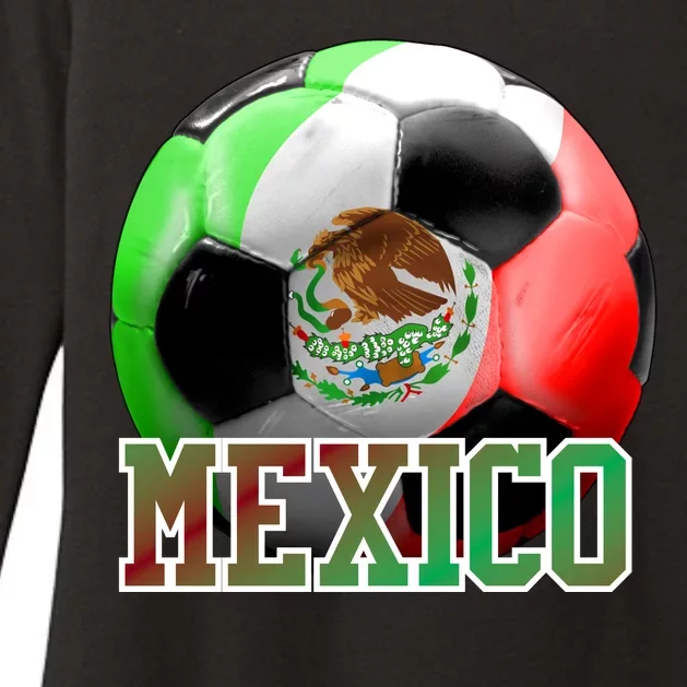 Mexico Soccer Logo Womens CVC Long Sleeve Shirt