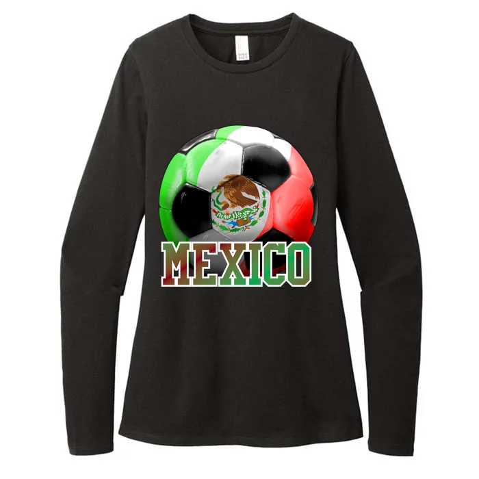 Mexico Soccer Logo Womens CVC Long Sleeve Shirt