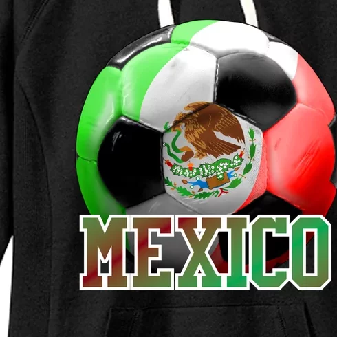 Mexico Soccer Logo Women's Fleece Hoodie