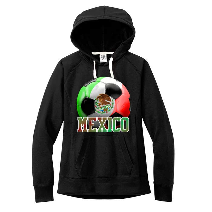 Mexico Soccer Logo Women's Fleece Hoodie