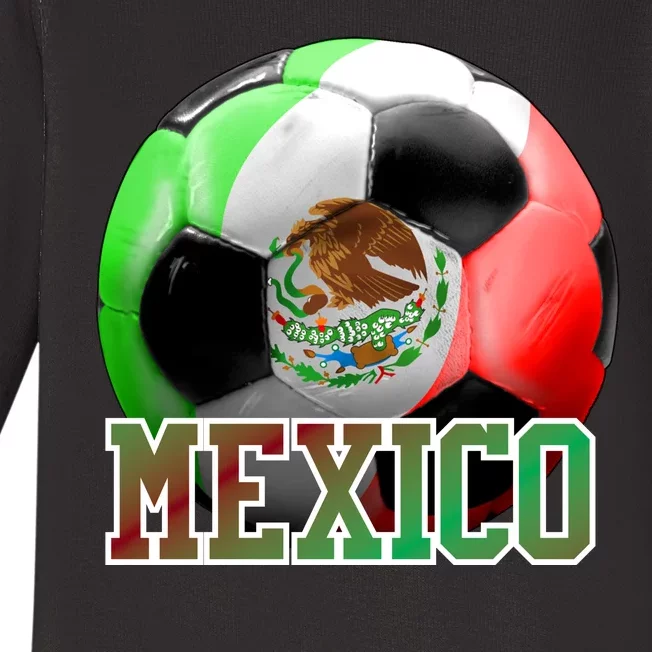 Mexico Soccer Logo Baby Long Sleeve Bodysuit