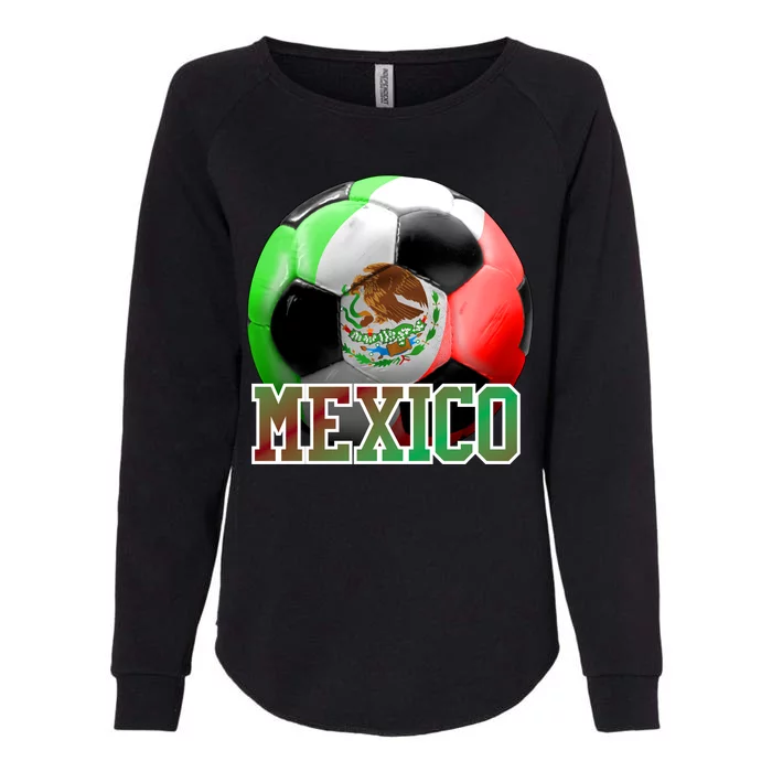 Mexico Soccer Logo Womens California Wash Sweatshirt