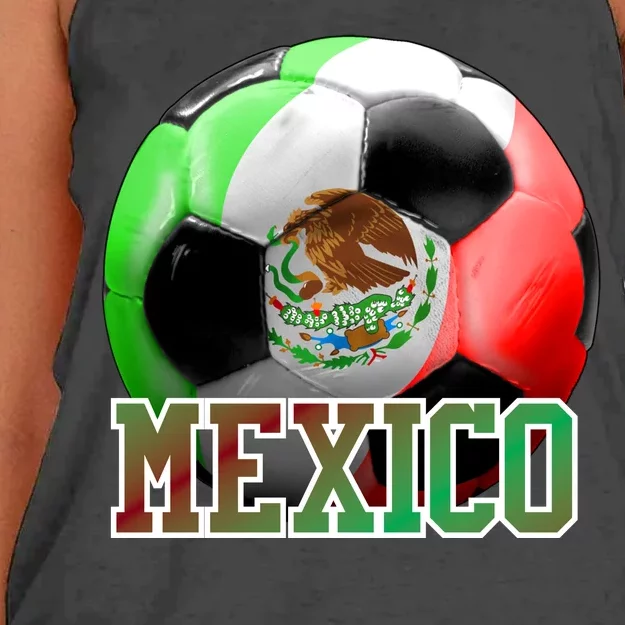 Mexico Soccer Logo Women's Knotted Racerback Tank