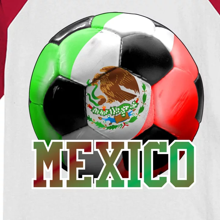 Mexico Soccer Logo Kids Colorblock Raglan Jersey