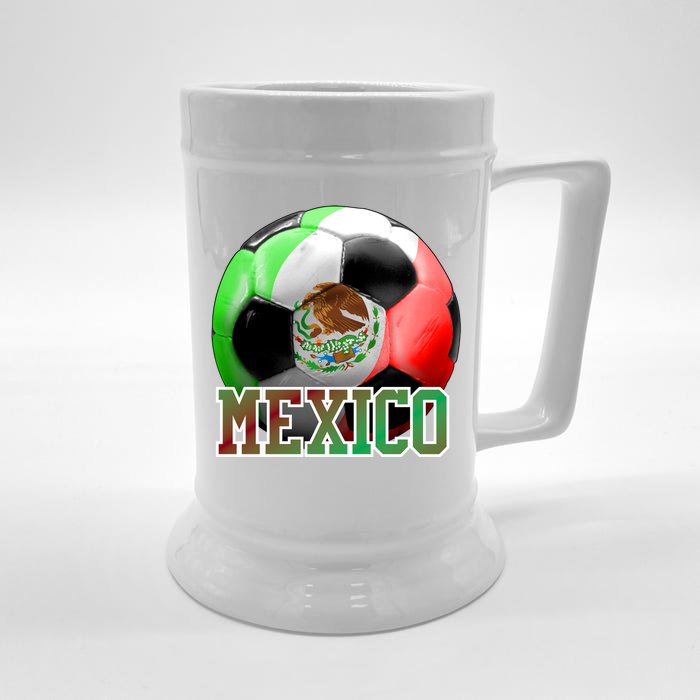 Mexico Soccer Logo Front & Back Beer Stein