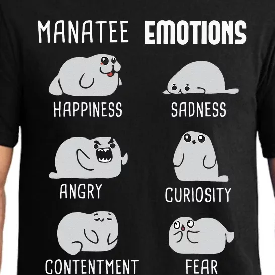 Manatee Emotions Zookeeper Marine Biologist Animal Lover Pajama Set