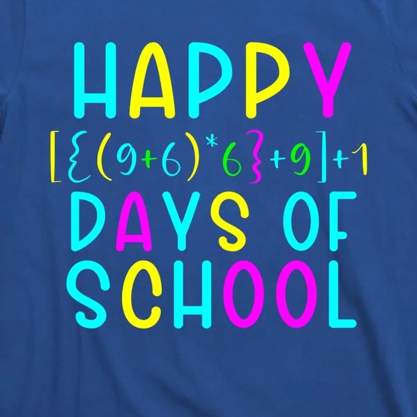 Math Formula 100 Days Of School Meaningful Gift Teacher Student Gift T-Shirt