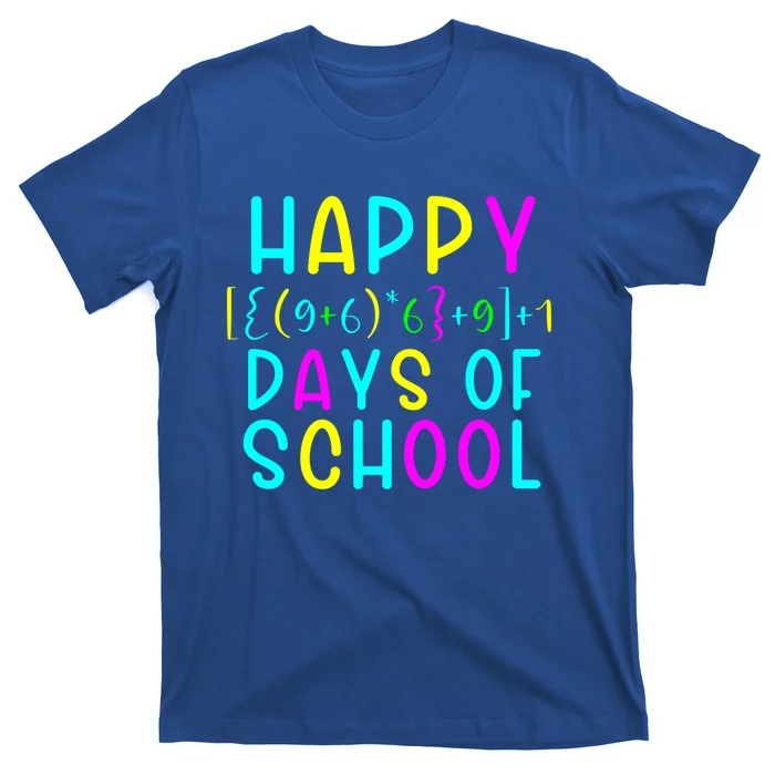 Math Formula 100 Days Of School Meaningful Gift Teacher Student Gift T-Shirt