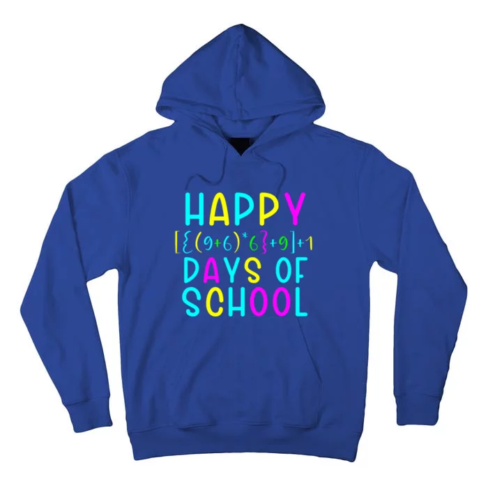 Math Formula 100 Days Of School Meaningful Gift Teacher Student Gift Tall Hoodie