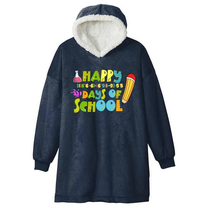 Math Formula 100 Days Of School Gift Teacher Student Gift Hooded Wearable Blanket