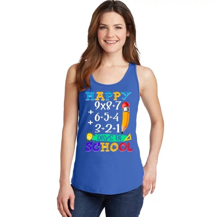 Math Formula 100 Days Of School Teacher Students Cute Gift Ladies Essential Tank