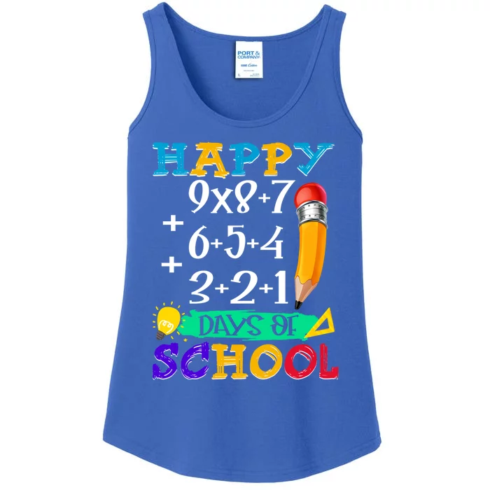 Math Formula 100 Days Of School Teacher Students Cute Gift Ladies Essential Tank