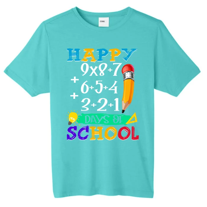 Math Formula 100 Days Of School Teacher Students Cute Gift ChromaSoft Performance T-Shirt