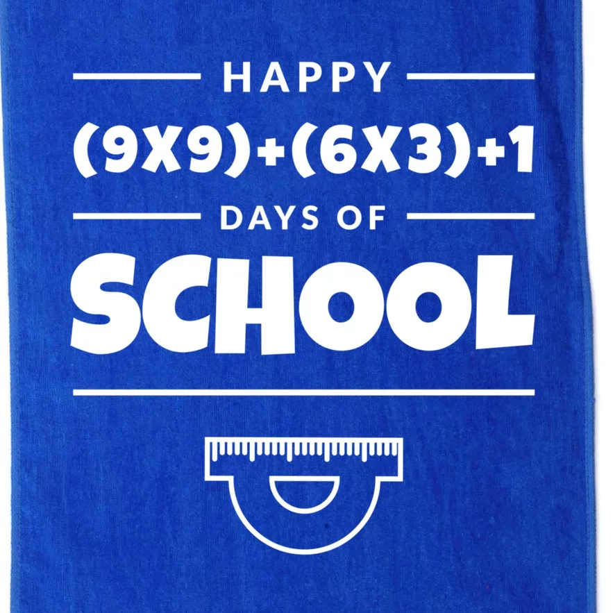 Math Formula 100 Days Of School Teacher Great Gift Platinum Collection Golf Towel