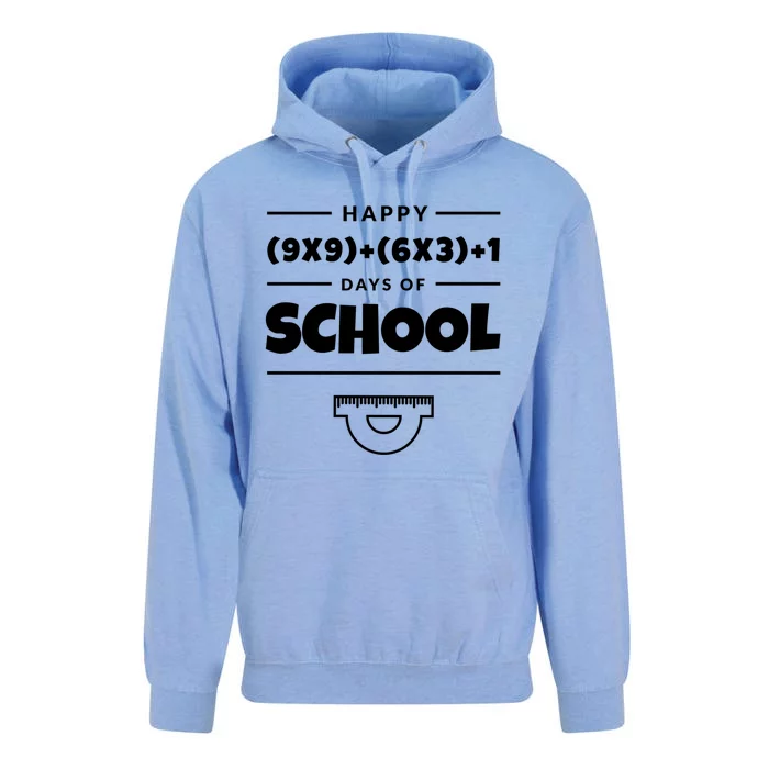 Math Formula 100 Days Of School Teacher Great Gift Unisex Surf Hoodie