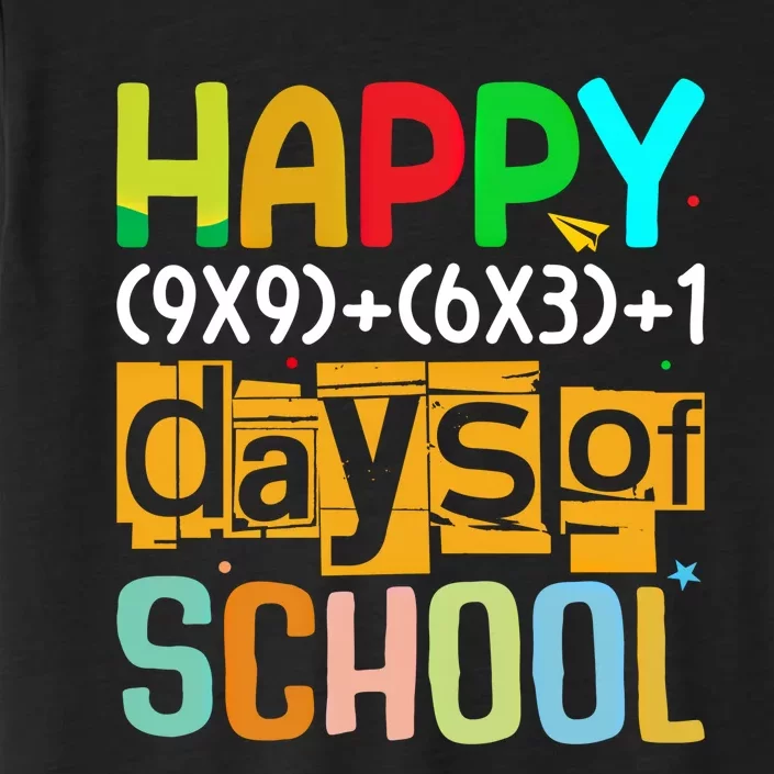 Math Formula 100 Days Of School Funny Math Teacher 100th Day Gift ChromaSoft Performance T-Shirt