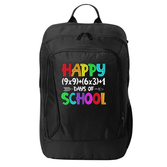 Math Formula 100 Days Of School funny Math Teacher City Backpack