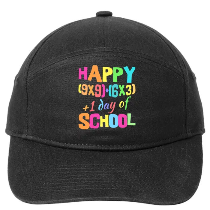 Math Formula 100 Days Of School Math Teacher 100th Day 7-Panel Snapback Hat