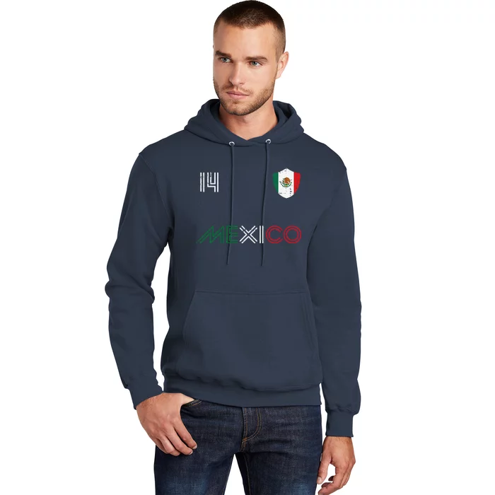 Mexico Flag 14 Mexican Soccer Fan Hoodie