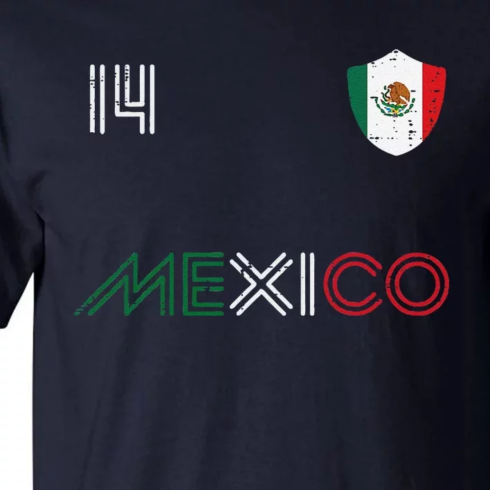 Mexico Flag 14 Mexican Soccer Fan Tall T-Shirt